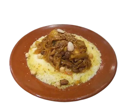 cuscus pollo pasas